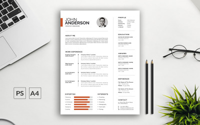 Czysty i prosty szablon CV