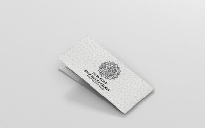 Brochure - Mockup di brochure a doppia piegatura DL