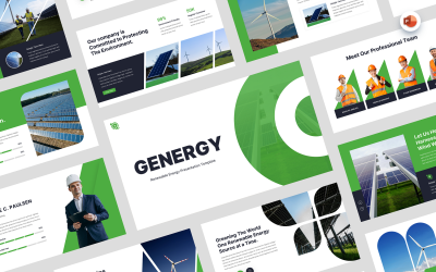 Genergy- Modelo de Powerpoint de Energia Renovável