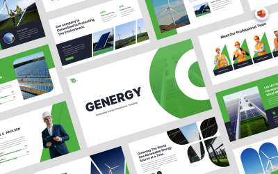 Genergy- Powerpoint-mall för förnybar energi