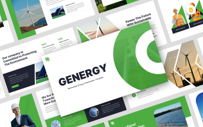 Genergy- Возобновляемая энергия Шаблон слайда Google