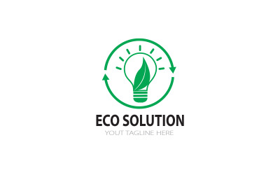 Szablon projektu logo Eco Solution