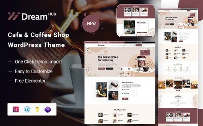 DreamHub- Cafe &amp;amp; Coffee Shop WordPress-tema