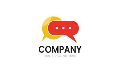 Messages logo design template