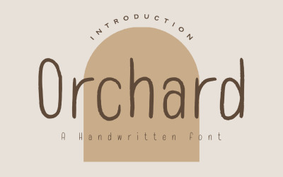 Orchard - Handskrivet teckensnitt