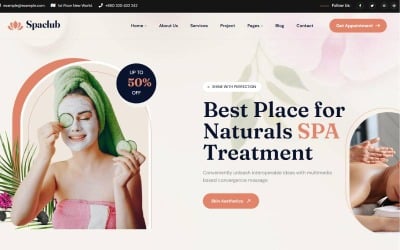 Spaclub – Тема WordPress для салона красоты и спа-курорта