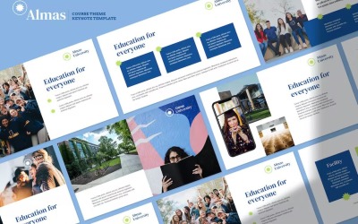 Almas – kurzustéma vitaindító sablon