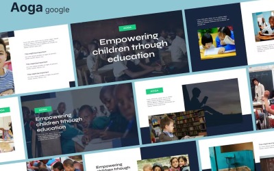 Aoga - Diapositives Google sur le thème de l&amp;#39;éducation