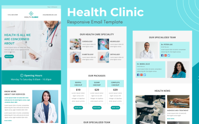 Health Clinic – Responsive Email Template