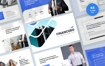 Financero - Шаблон презентации по инвестициям и финансам