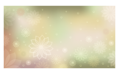 Floral Background Image 14400x8100px in Green Color Scheme With Crystal Flowers