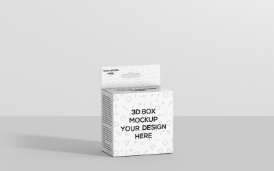 Kare Kutu - Askı Mockup&amp;#39;lı İnce Kare Kutu