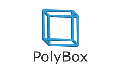 Kreativ 3d fyrkantig logotypdesign