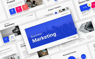 Modello di diapositiva di Google per il marketing aziendale