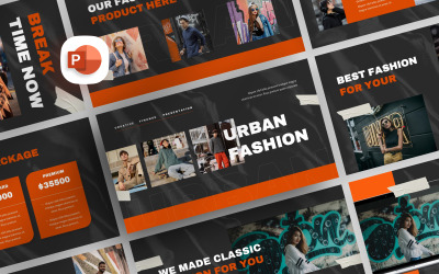 Modello di presentazione della moda urbana