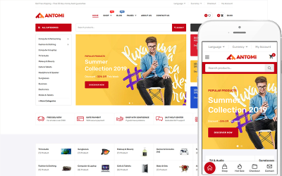 Antomi - Tema multipropósito WooCommerce Theme