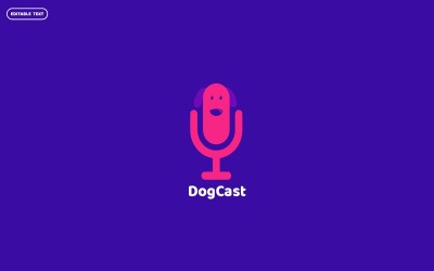 DogCast-宠物狗播客标志