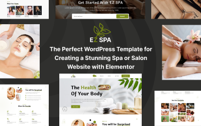 EZ Spa: Elementor ile Çarpıcı Bir Spa veya Salon Web Sitesi Oluşturmak için Mükemmel WordPress Şablonu