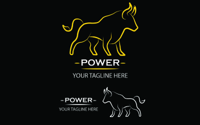 Sablon Bull Logo és Power Logó