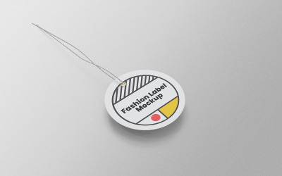 Circle Label Tag Mockup PSD Design Template Vol 01