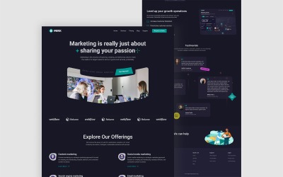 Strona docelowa agencji marketingowej