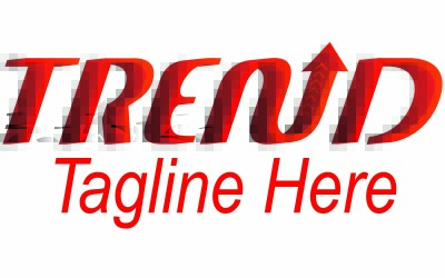 Trend 3D-logosjablonen voor sociale media en bedrijven