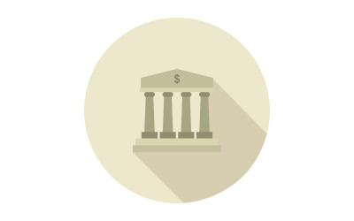 Vectorbank en geïllustreerd op achtergrond