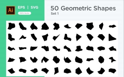 Абстрактная геометрическая фигура 50 набор V 2 сек .2