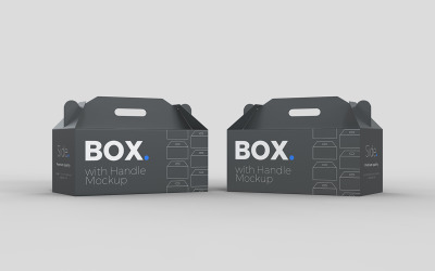 Box with handle Mockups Vol 09