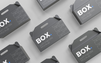 Box with handle Mockups Vol 17