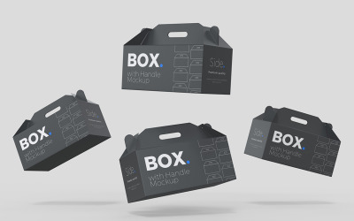 Box with handle Mockups Vol 18
