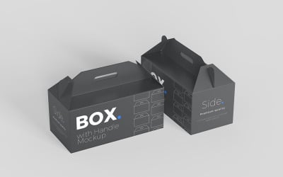 Box with handle Mockups Vol 20