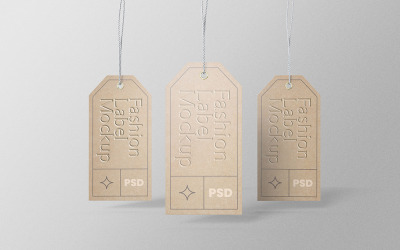 Étiquette de mode Étiquette PSD Mockup Vol 12
