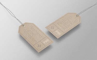Étiquette de mode PSD Mockup Vol 03