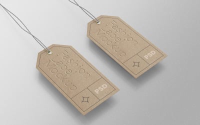 Fashion Label Tag PSD Mockup Vol 02