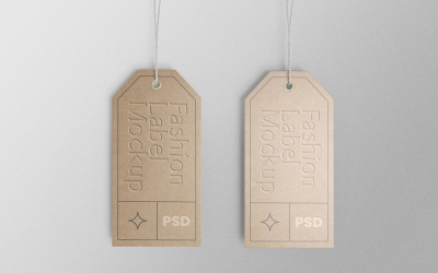 Fashion Label Tag PSD Mockup Vol 04