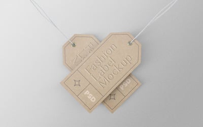 Fashion Label Tag PSD Mockup Vol 05