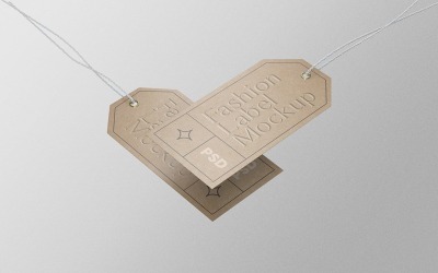 Fashion Label Tag PSD Mockup Vol 06