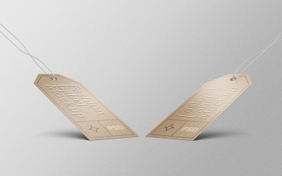Fashion Label Tag PSD Mockup Vol 07