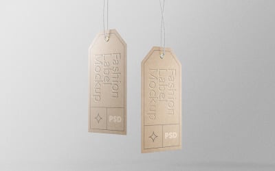 Fashion Label Tag PSD Mockup Vol 11