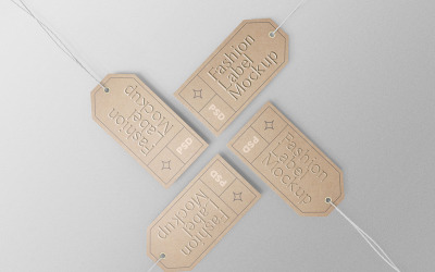 Fashion Label Tag PSD Mockup Vol 14