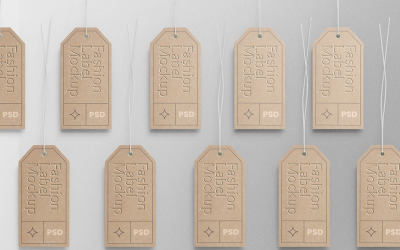 Fashion Label Tag PSD Mockup Vol 18
