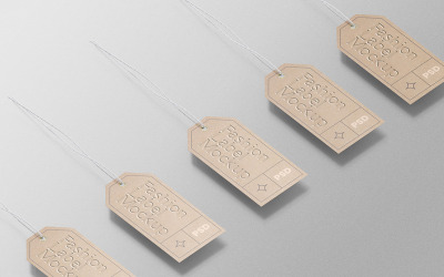 Fashion Label Tag PSD Mockup Vol 20