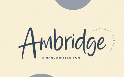Ambridge - Handwritten Font