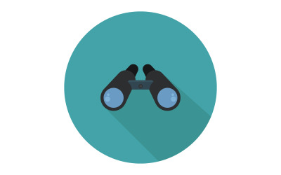 Verrekijker geïllustreerd in vector