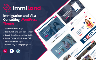 ImmiLand - Immigration och visumrådgivning WordPress-tema