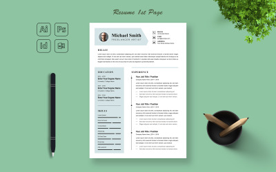 Kreatives Lebenslauf-Design-Layout