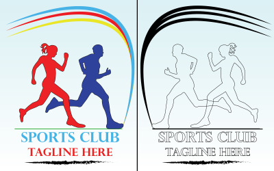 Modello di logo del club sportivo