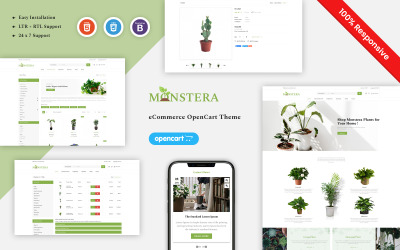 Monstera - Адаптивний шаблон OpenCart