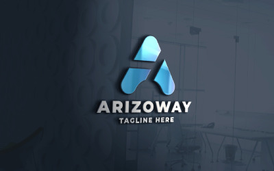 Šablona Arizo Way Letter A Pro Logo